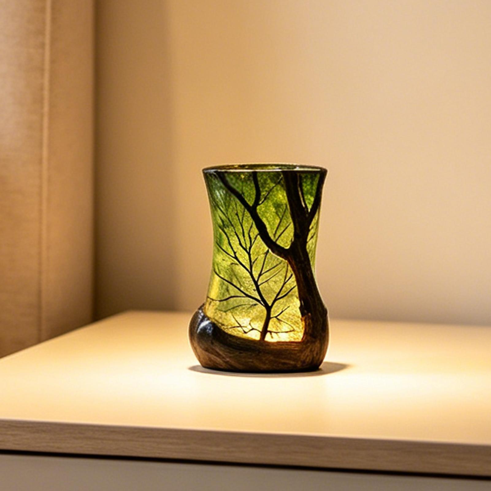 Office Furniture Home - Bedside Table Lamp Forest Nightlight Decorative