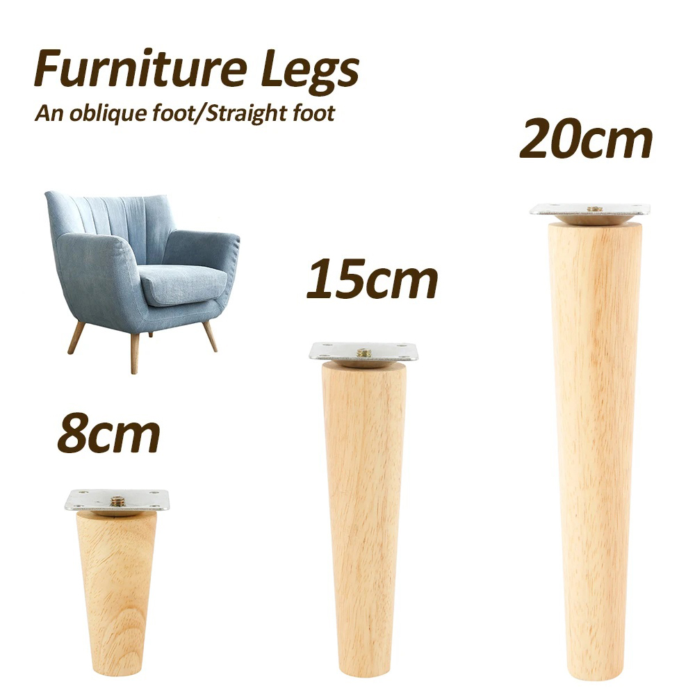 Office Furniture Solutions - 4 Set Height Wood Furniture Legs