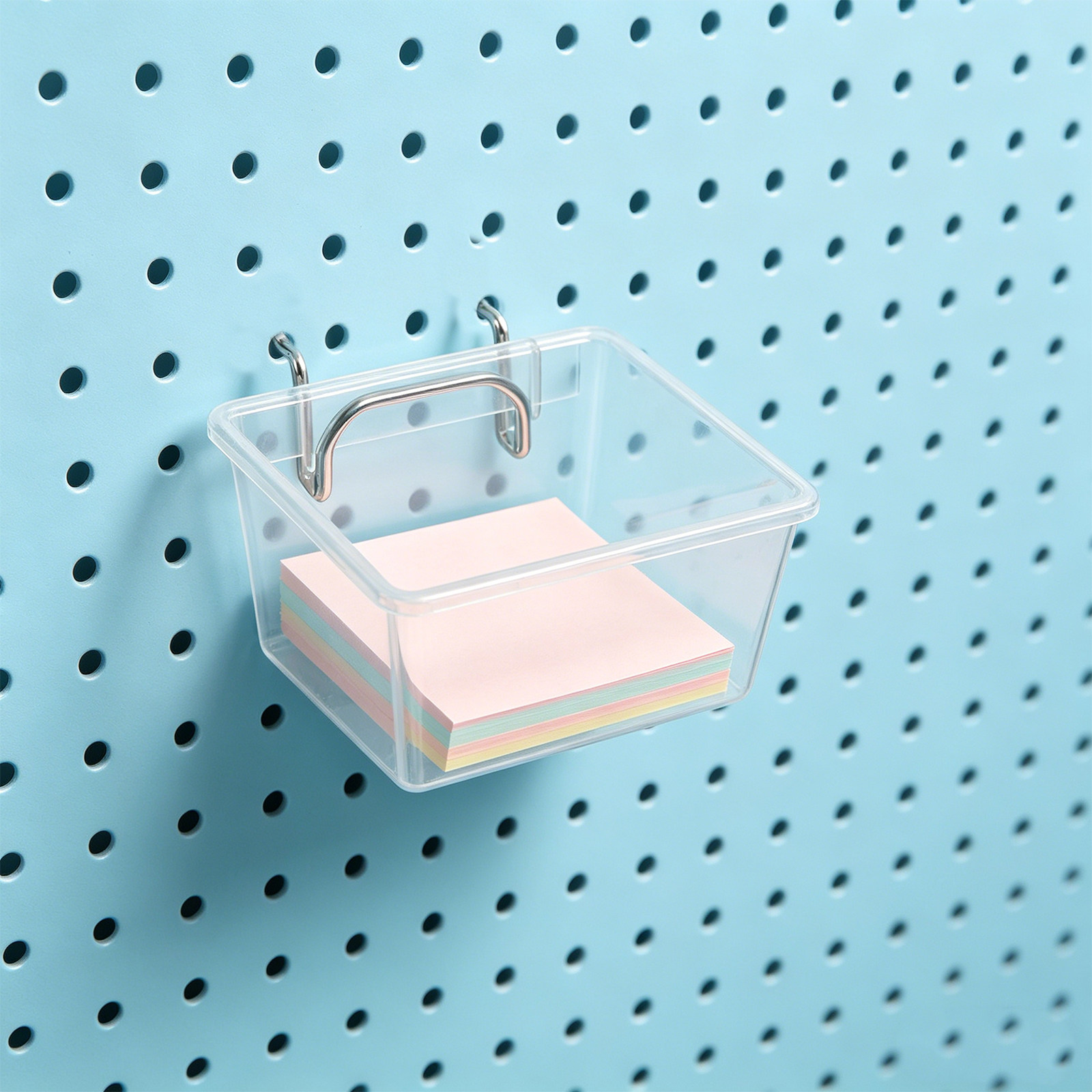 Pegboard Office Organizer - 20Pcs Pegboard Storage Bin Organizer Kit