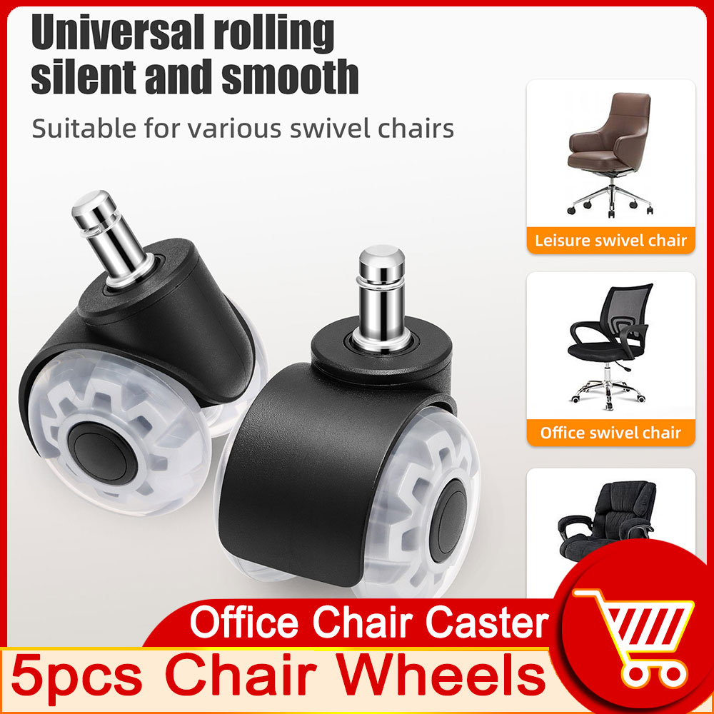Office Furniture Hardware - 5PCS Mute Wheel Office Chair Caster