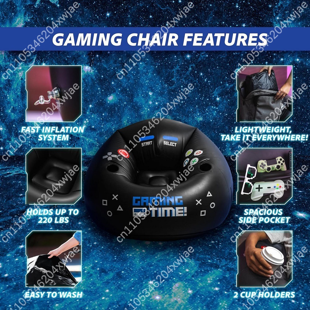 Inflatable Gaming Chair with C - Office Furniture Home ulasan dan harga
