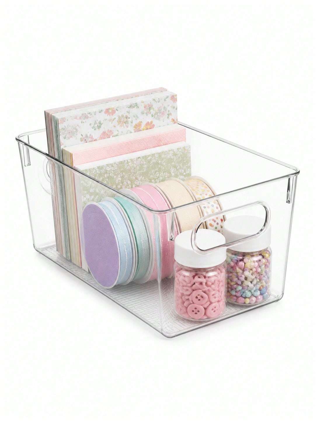 8-Pack Clear Storage Bins with - Pegboard Office Organizer ulasan dan harga