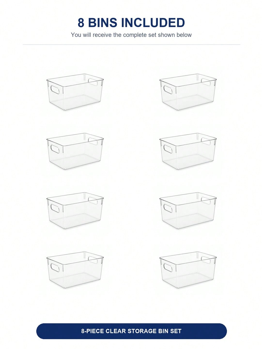 8-Pack Clear Storage Bins with - Pegboard Office Organizer ulasan dan harga