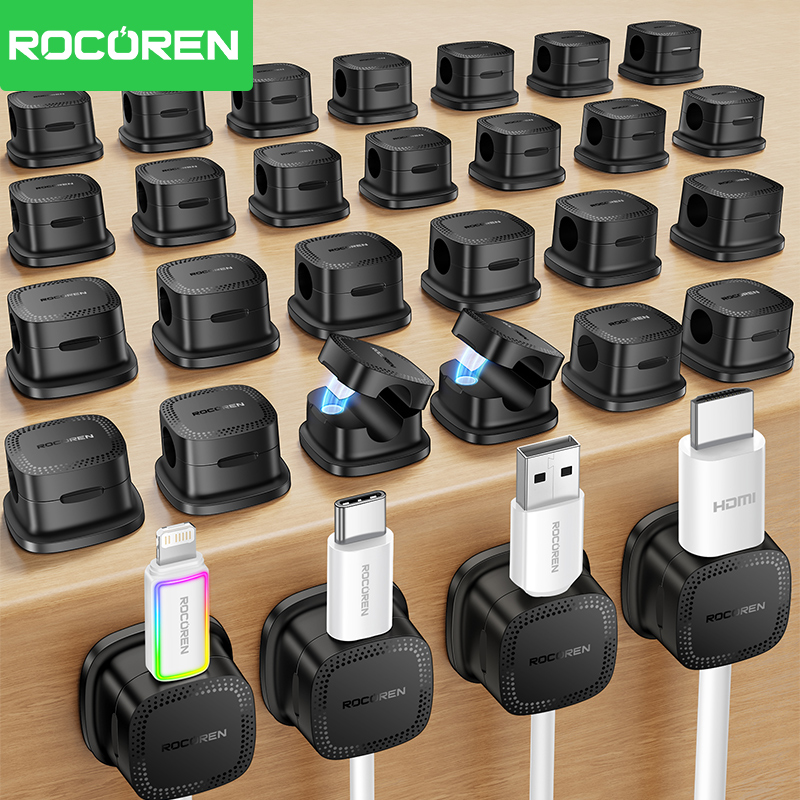 ROCOREN 30PCS Magnetic Cable O - Pegboard Office Organizer ulasan dan harga