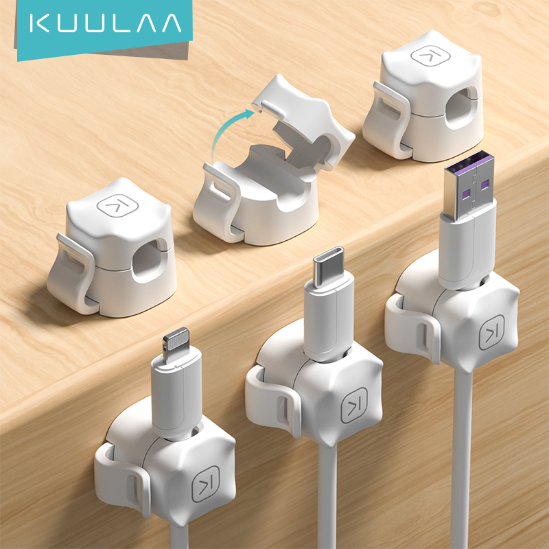 KUULAA 3/6 Pcs Cable Clip Cabl - Pegboard Office Organizer ulasan dan harga