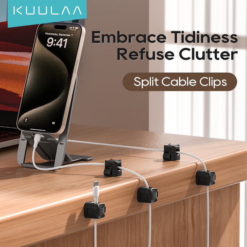 KUULAA 3/6 Pcs Cable Clip Cabl - Pegboard Office Organizer ulasan dan harga