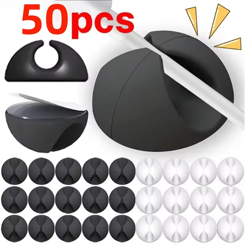 5/50Pcs Cable Clip Winder Orga - Pegboard Office Organizer ulasan dan harga