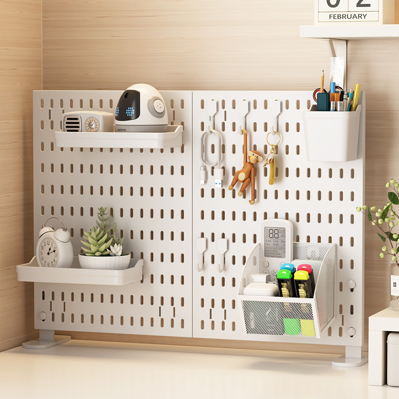 No Drill Clamp Mount Vertical  - Pegboard Office Organizer ulasan dan harga