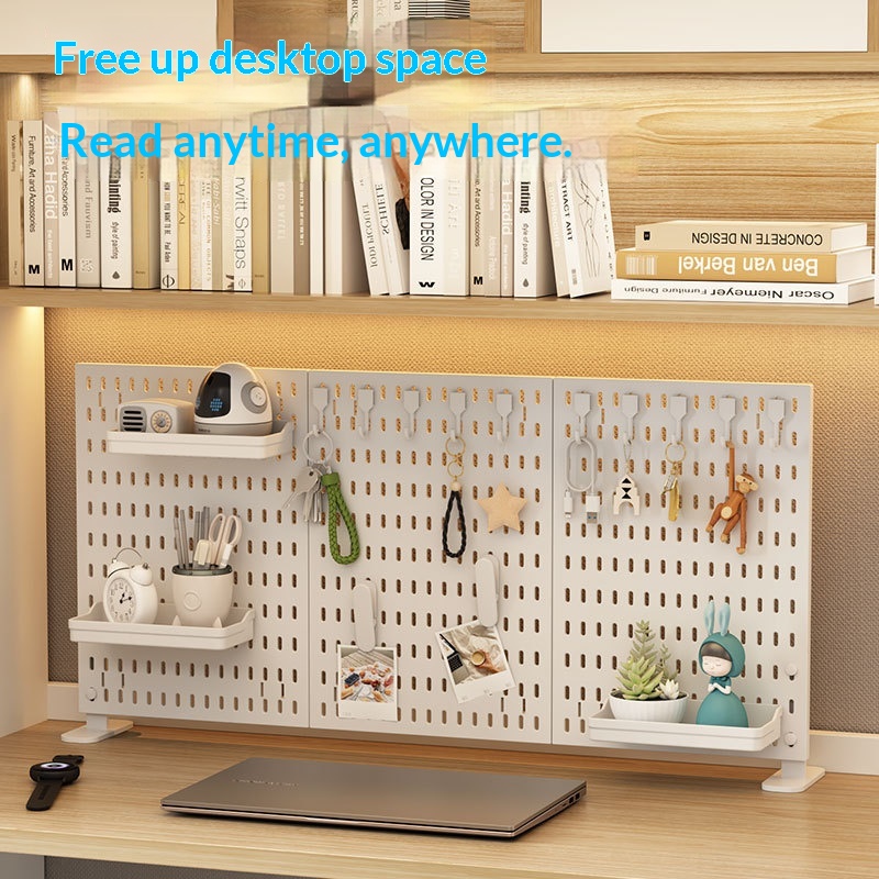 No Drill Clamp Mount Vertical  - Pegboard Office Organizer ulasan dan harga