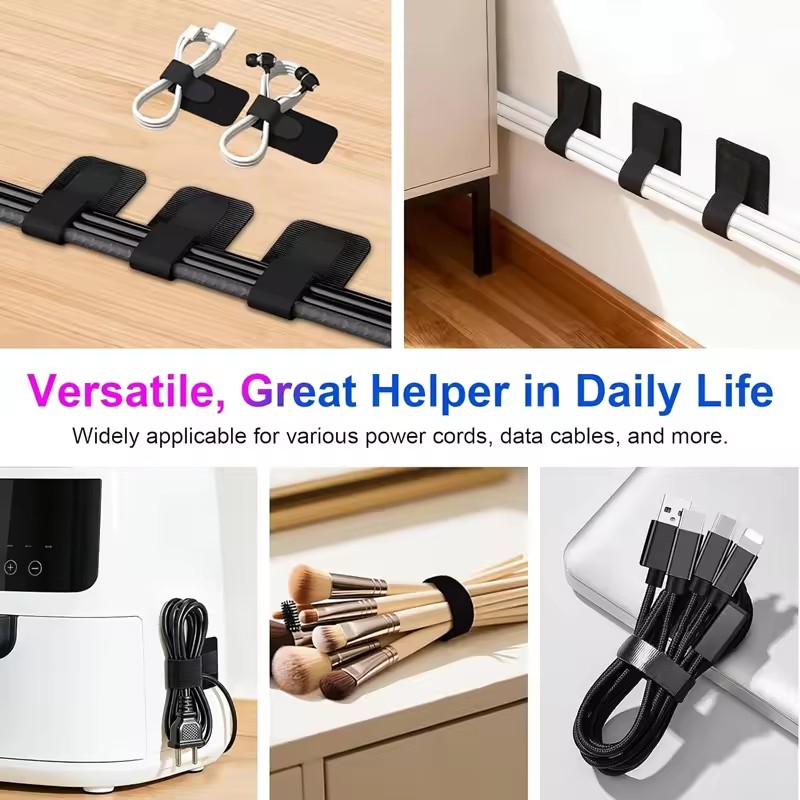 Adhesive Under Desk Cable Ties - Pegboard Office Organizer ulasan dan harga