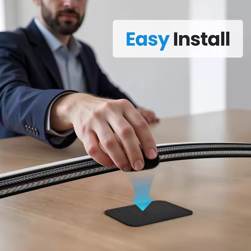 Adhesive Under Desk Cable Ties - Pegboard Office Organizer ulasan dan harga