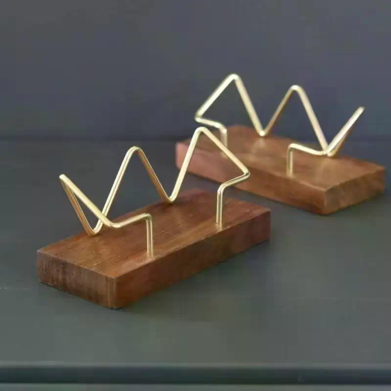 Wooden Business Card Holder Or - Pegboard Office Organizer ulasan dan harga